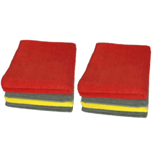 Azone Microfiber Vehicle Washing Cloth (Pack Of 8, 350 GSM)